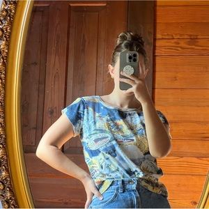 Women’s medium funky short sleeve shirt